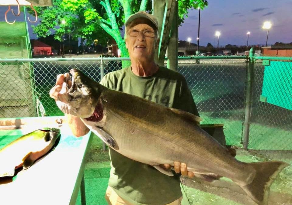 End the night with a 17lb Coho Salmon